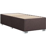 vidaXL Box spring postelja z vzmetnico temno rjava 80x200 cm blago | Shoptok.si