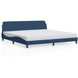 The Living Store Posteljni okvir brez vzmetnice moder 200x200 cm blago - Posteljni Okvir, (21526749) | Shoptok.si