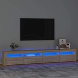 TV ormarić s LED svjetlima boja hrasta sonome 240x35x40 cm | shoptok.hr