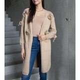 Gemre Long Beige Cardigan Lira | Shoptok.si