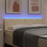  LED glava kreveta Krema tkanina | shoptok.hr
