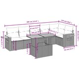  7-dijelni set vrtnih sofa sivi od poliratana | shoptok.hr