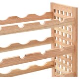 vidaXL Stalak za vino za 25 boca od masivne orahovine 63 x 25 x 73 cm | shoptok.hr