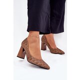 VINCEZA Women's Heels With Decorative Embossing Cijene