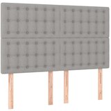  Box spring posteljni z vzmetnico svetlo siv 140x190 cm blago, (20737366) | Shoptok.si