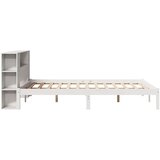  s regalom z knjige bez madraca bijeli 140x190cm borovina | shoptok.hr