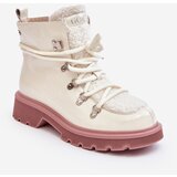 Kesi Patent leather women's ankle boots Trapper GOE White Cene