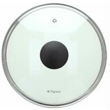  STAKLENI POKLOPAC 20cm RECYCLED BLACK STONE TOGNANA u