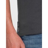 Ombre BASIC men's classic cotton T-shirt with a crew neckline - graphite | Shoptok.si