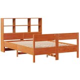  Krevet s regalom za knjige bez madraca 150x200 cm od borovine | shoptok.hr