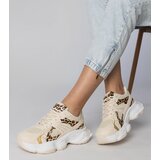 Gemre Leopard print sporty sneakers on a chunky sole Klarris | Shoptok.si