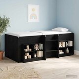  Kreveta za visoko spavanje djece 2 pcs Crni hrast 98.5 x 200 cm | shoptok.hr