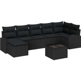  Set vrtnih kauča s jastučićima od 8 dijelova u bež poli ratan | shoptok.hr