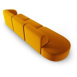 Milo Casa Gorčično rumena žametna sedežna garnitura desni kot 311 cm Paolo – | Shoptok.si