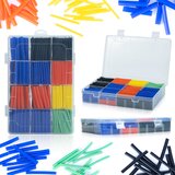 Rosfix Set Toplotno Skrčljivih Cevi 580 Kos – Poliolefinski Material, 2:1, Ø1–14 mm | 5 Barv, -55 °C do +125 °C, (21746585) | Shoptok.si