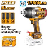 Ingco ciwli201751 aku udarni odvijač 3/4" 1750nm solo ( CIWLI201751 ) | ePonuda.com