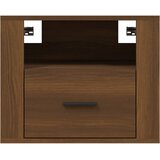  Zidni noćni ormarić smeđeg hrasta 50x36x40 cm | Eponuda.com