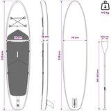  Nadmorska daska za veslanje HYDROS 335 x 76 x 15 cm Tirkizna za | Eponuda.com