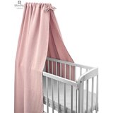 MimiNu Baldahin za dječji krevetić, kolijevku 45x200 cm Puder roza | shoptok.hr
