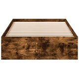 vidaXL Okvir kreveta s ladicama boja dimljenog hrasta 90x190 cm drveni | shoptok.hr