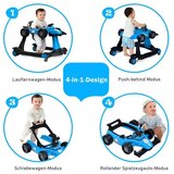  Dječja hodalica 4 u 1, sklopiva dječja hodalica - plava | shoptok.hr