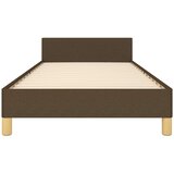  Okvir za krevet bez madraca tamnosmeđi 100x200 cm od tkanine | shoptok.hr