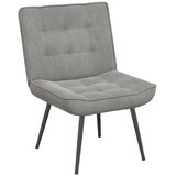  Stolica za opuštanje s osloncem za noge svjetlosiva baršunasta | shoptok.hr