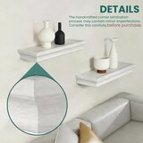 JUJOYBD 3-delni set ozkih plavajočih stenskih polic | Shoptok.si