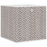  Sklopive kutije za pohranu 4 kom smeđe 32x32x32 cm od tkanine | Eponuda.com
