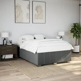 vidaXL Okvir za krevet bez madraca tamnosivi 160x200 cm od tkanine Cijene