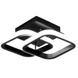  Moderna stropna LED svjetiljka 22W 24cm 4500K crna | shoptok.hr