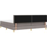  s opruga kutije Sivo-smeđa 200 x 200 cm tkanina | shoptok.hr