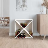Ormarić za vino bijeli 62 x 25 x 62 cm od masivne borovine | shoptok.hr