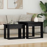  Set stolića za kavu 2 pcs Crni hrast Konstruirano drvo | shoptok.hr