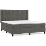 The Living Store Box spring postelja z vzmetnico temno siva 180x200 cm žamet - Box Spring Postelja, (21493033) | Shoptok.si