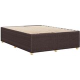  Okvir za krevet bez madraca tamnosmeđi 140 x 190 cm od tkanine | shoptok.hr