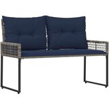  Vanjska klupa Siva i mornarsko plava 118 x 55 x 82 cm - siva i modra | shoptok.hr