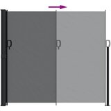  Bočna tenda na uvlačenje crna 180 x 300 cm | shoptok.hr