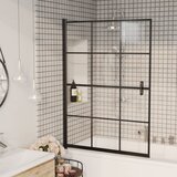 Pregrada za tuš ESG 100 x 140 cm crna Cijene