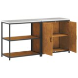  Kuhinjski set za pohranu s policom s pohranom s vratima Podesiva 2 pcs Rđa 180 x 50 x 92 cm | shoptok.hr