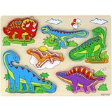  Drvena 3D slagalica za djecu - logička igra sa motivima dinosaura - 11 elemenata Cijene