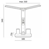  led prigušiva punjiva stona lampa noblite p LED/5W/5V 3000/4000/6000K 2200mAh crna | Eponuda.com