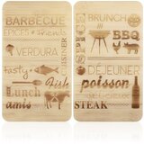 Maximex Zaščitne plošče za štedilnik iz kaljenega stekla 2 ks 52x30 cm Barbecue – | Shoptok.si