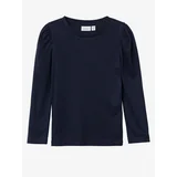 name it Dark blue long sleeve tee Lilde - Girls