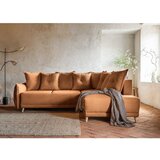 Miuform Ciglasta sklopiva kutna garnitura od samta (s desnim kutom) Lazy Lukka – | shoptok.hr