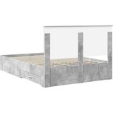  Konstrukcija postelje z vzglavjem Betonsko siva 150 x 200 cm, (5000103813) | Shoptok.si
