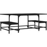  Stolić za kavu crni 100x50,5x40 cm od konstruiranog drva | Eponuda.com