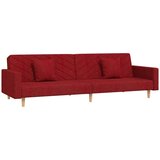  The Living Store Kavč dvosed z ležiščem in dvema blazinama vinsko rdeče blago - Raztegljiv Kavč, (21450897) | Shoptok.si