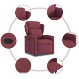  Naslonjač od tkanine crvena boja vina | shoptok.hr