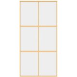  Klizna vrata zlatna 102,5x205 cm prozirno staklo ESG i aluminij | Eponuda.ba